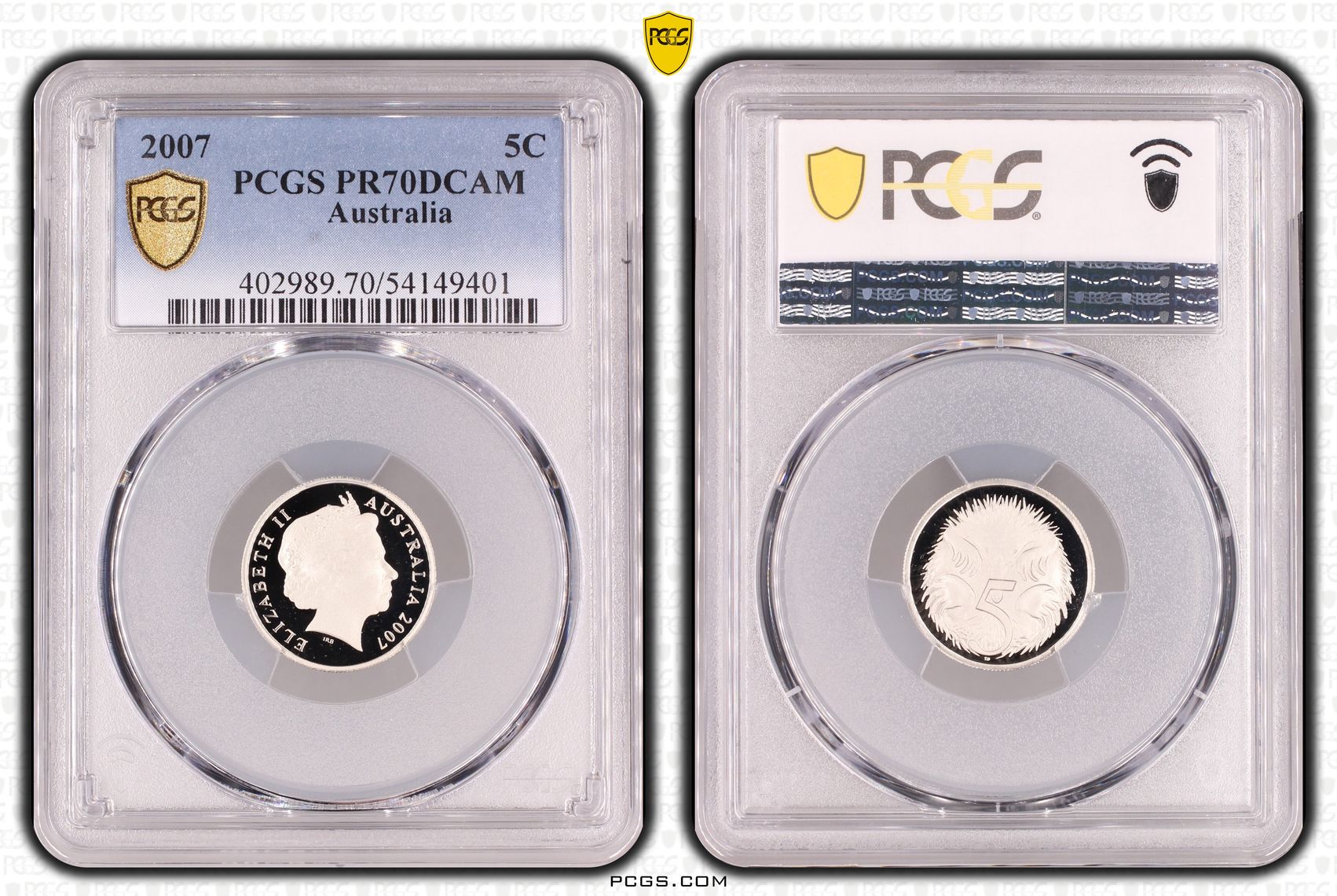 Five Cent, 2007, PCGS PR70DCAM
