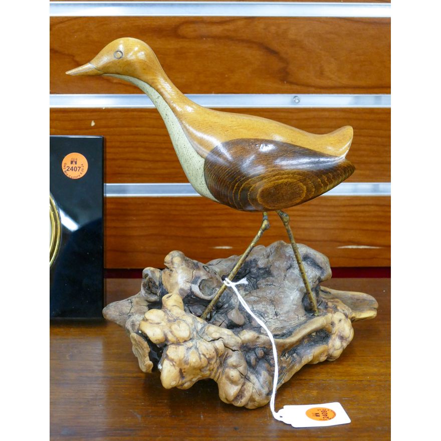 Vintage Jack Francis Inlaid Shore Bird Model 9''