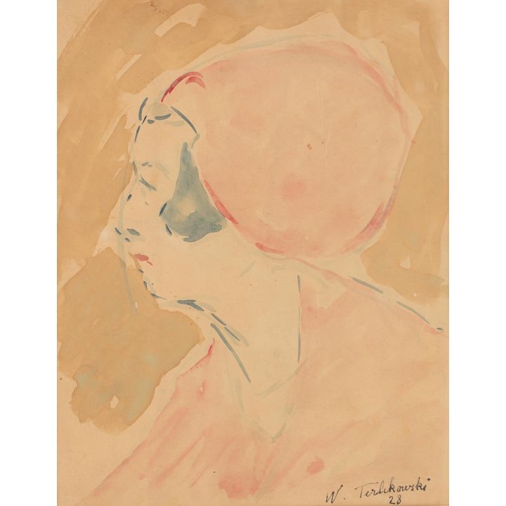 Włodzimierz Terlikowski | Portret żony Terlikowskiego - Jeanne Leygues, 1928 r.