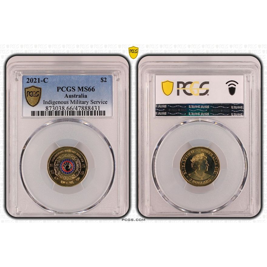 Indigenous Military Service, Two Dollar, 2021-C, PCGS MS 66