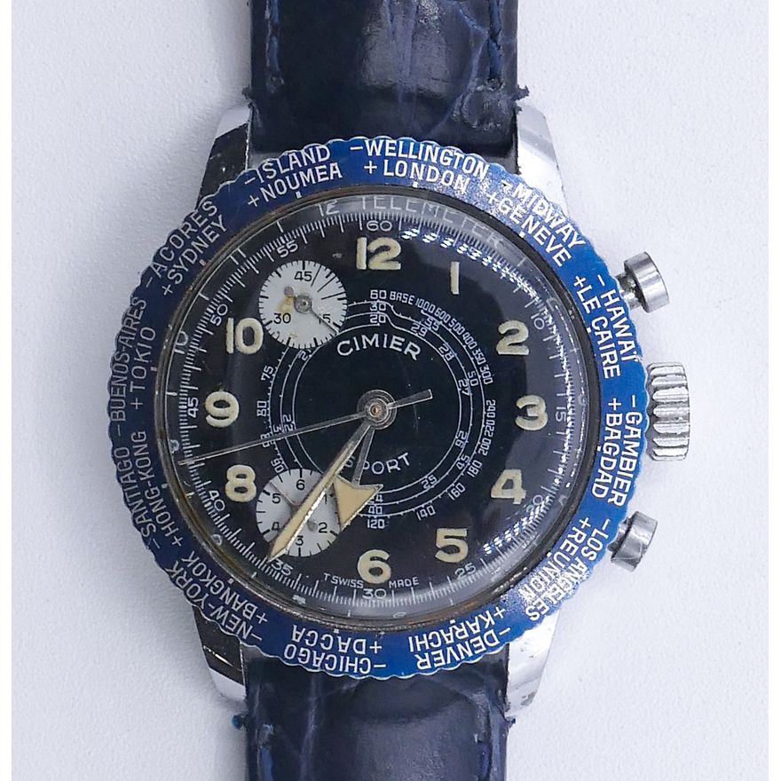 Vintage Men's Cimier Sport Chronograph Wrist Watch