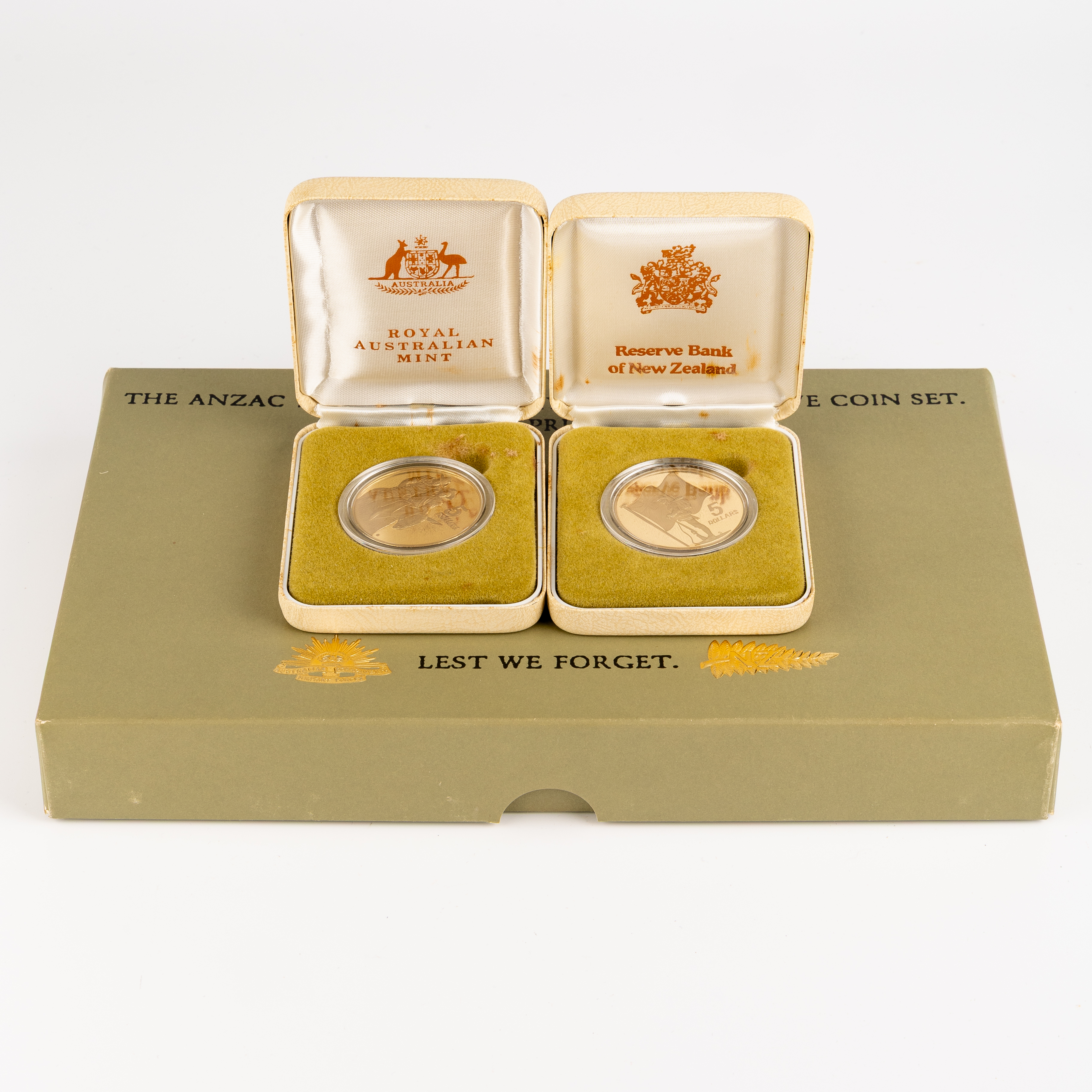 482 · Elizabeth II, RAM - ANZAC 75th Anniversary, Five Dollars, 1990, FDC