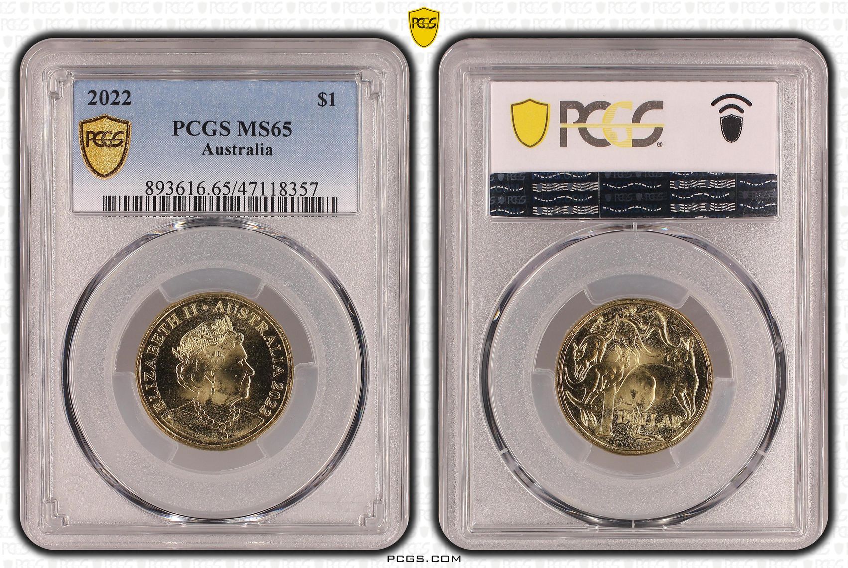 One Dollar, 2022, PCGS MS65