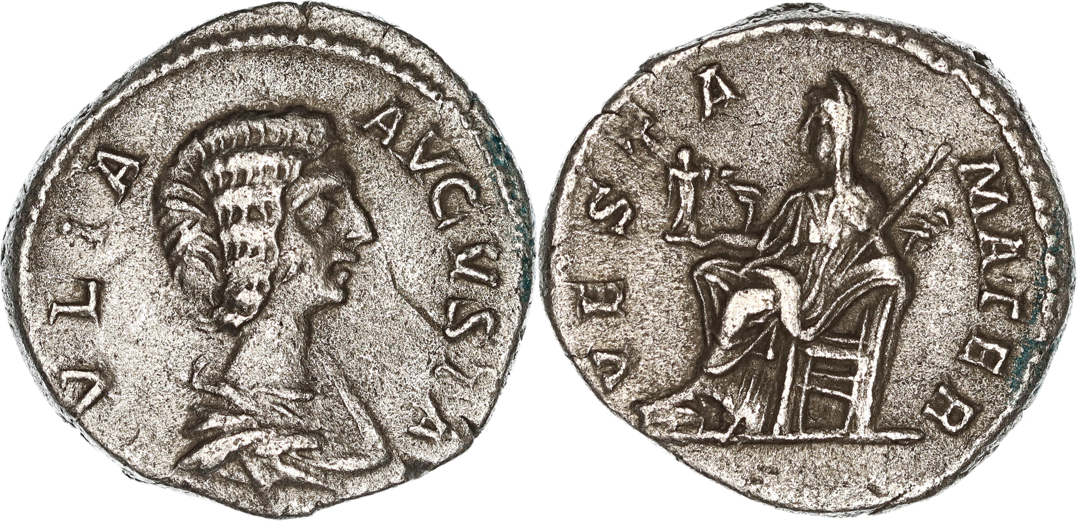 Roman Empire, Julia Domna, Silver Denarius, 196-211 AD, VF