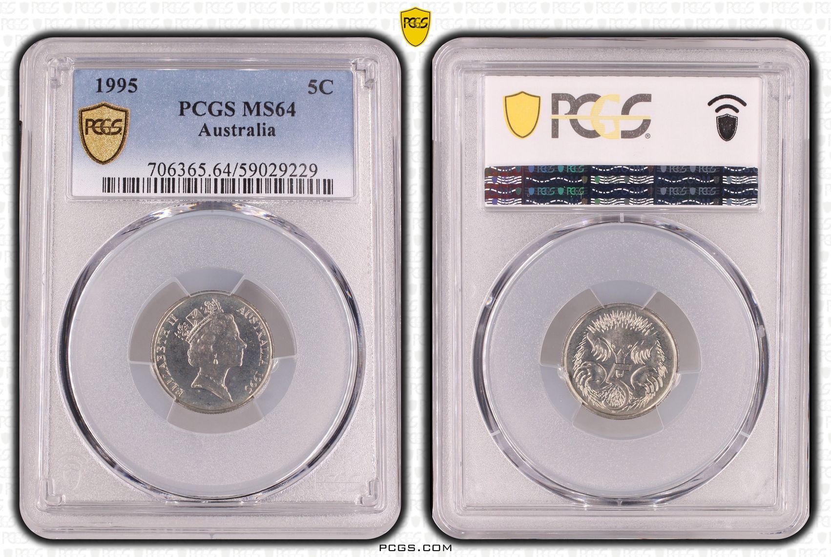 Five Cent, 1995, PCGS MS64