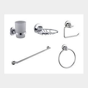 Vega 5 Piece Chrome Bathroom Accessory Starter pack - 51313/118