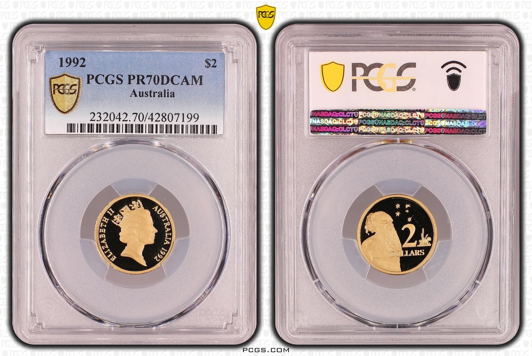 1992 Australia Two Dollar, $2 PCGS - PR70DCAM POP 10/0 -199