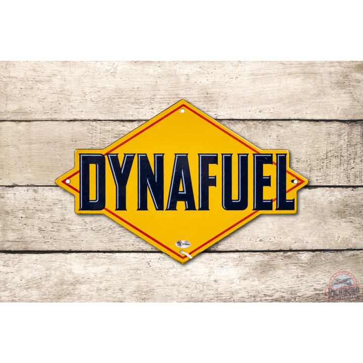 Sunoco Dynafuel Porcelain Pump Plate Sign TAC 8.9