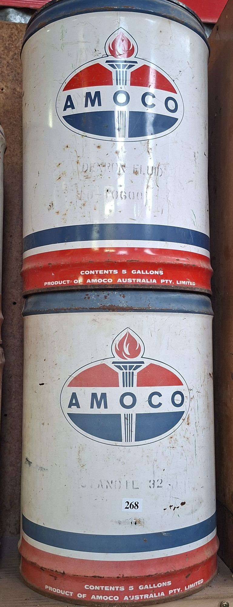 Amoco Oil Drums