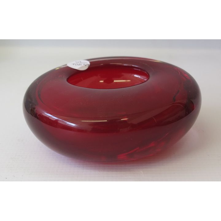 HEAVY MURANO GLASS BOWL