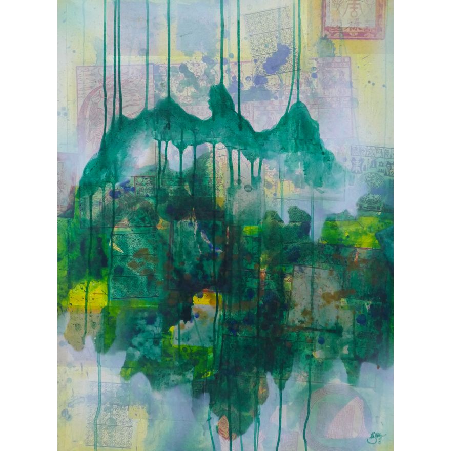 James Leong ''Mountain Gold'' 1999 Mixed Media