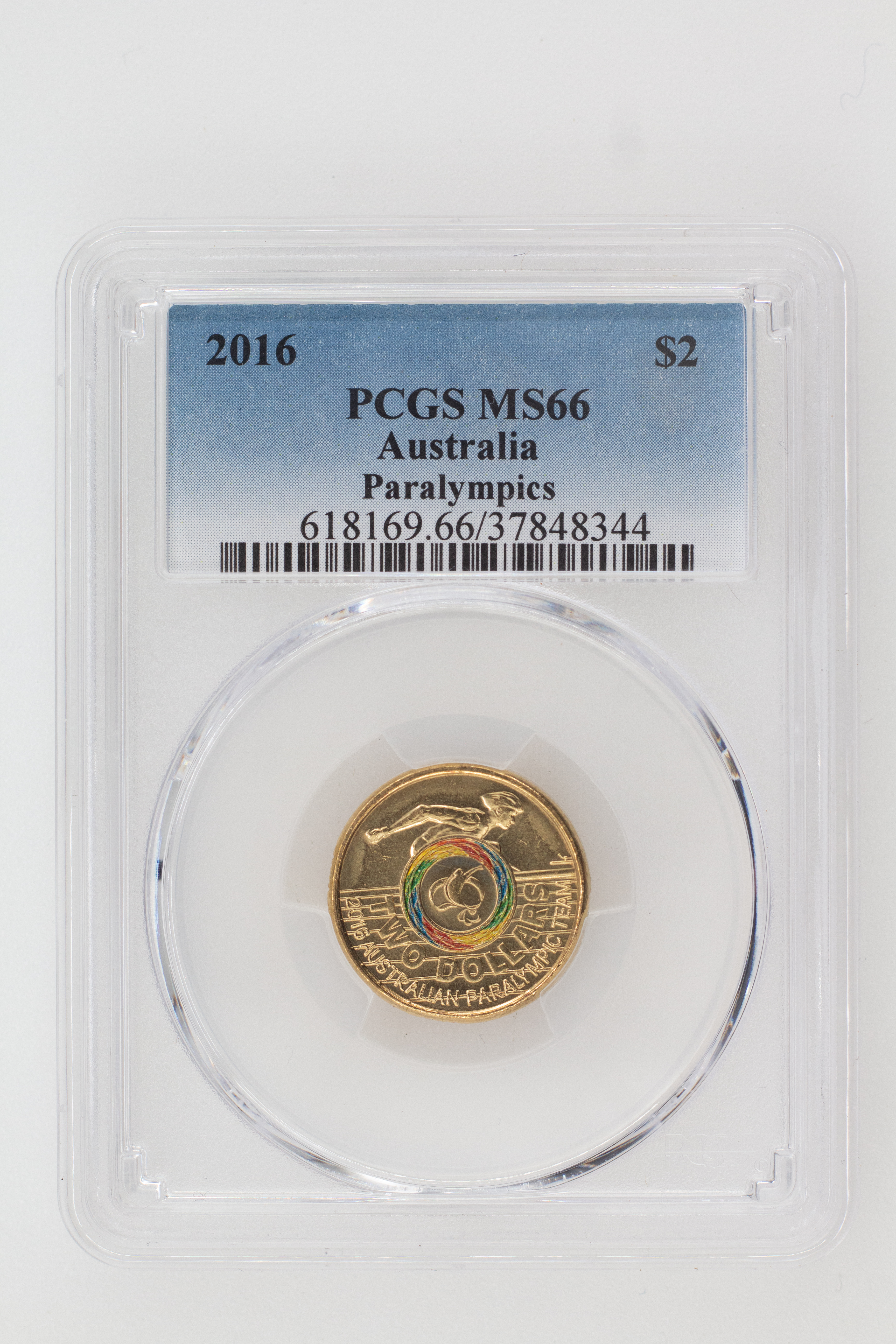 2016 Australia Two Dollar, $2 Paralympics PCGS - MS66 -344