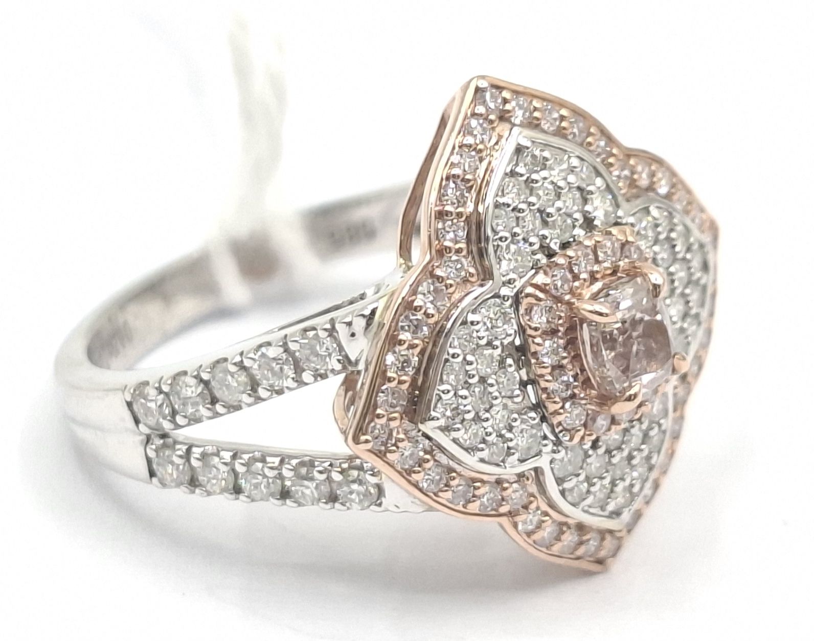 276 · 14K WHITE ROSE GOLD RING