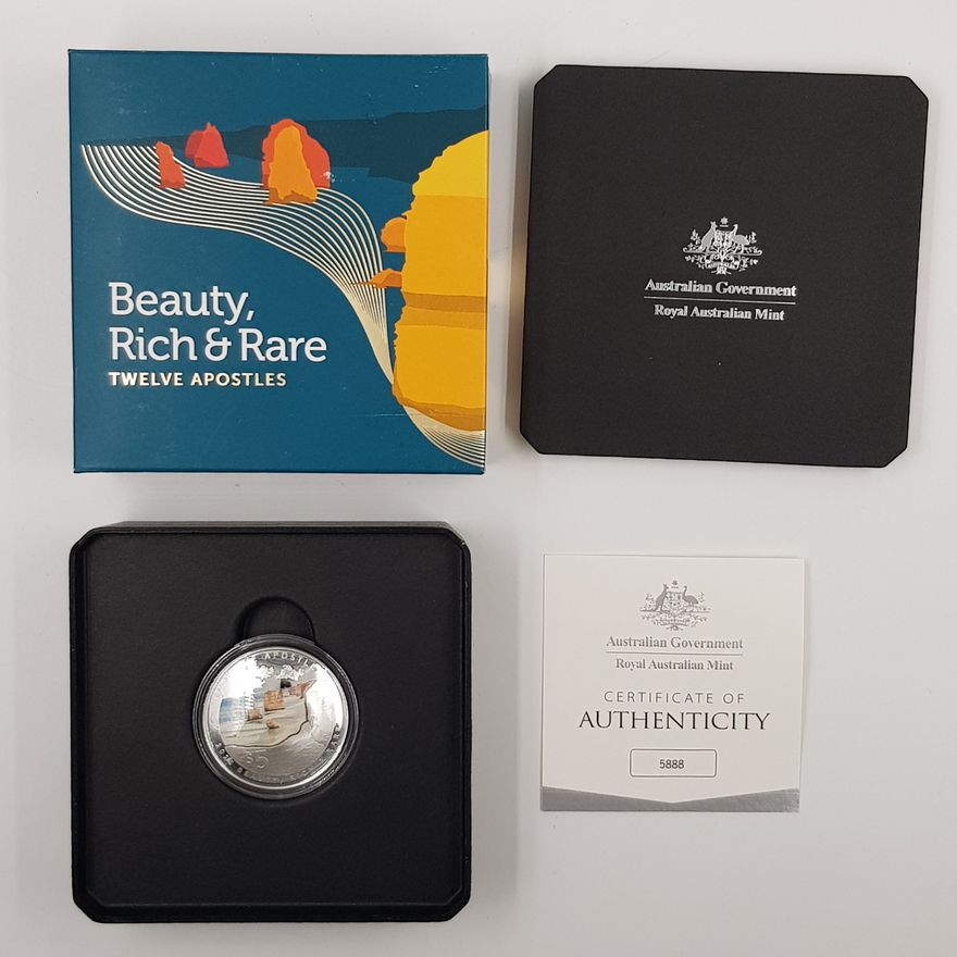 Twelve Apostles 1oz. Silver Proof Domed Coin