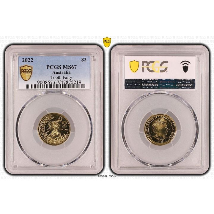 Elizabeth II, Tooth Fairy , Two Dollar, 2022, PCGS MS67