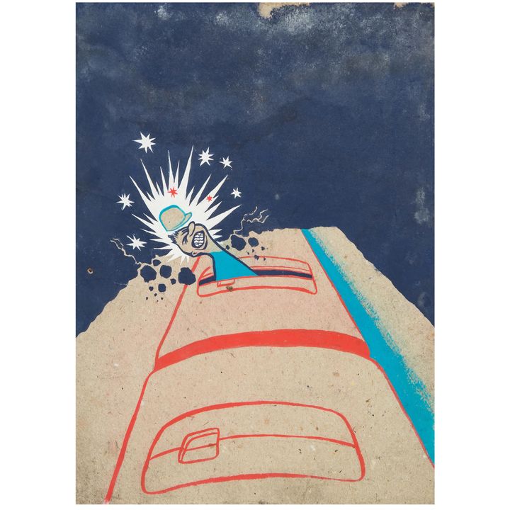 Szymon Kobyliński | Ilustracje do filmu dokumentalnego "Podstawy BHP w kopalni miedzi", 1972