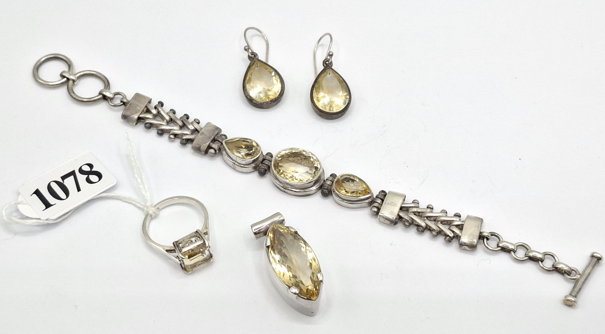 Collection Of Silver Jewellery Suite
