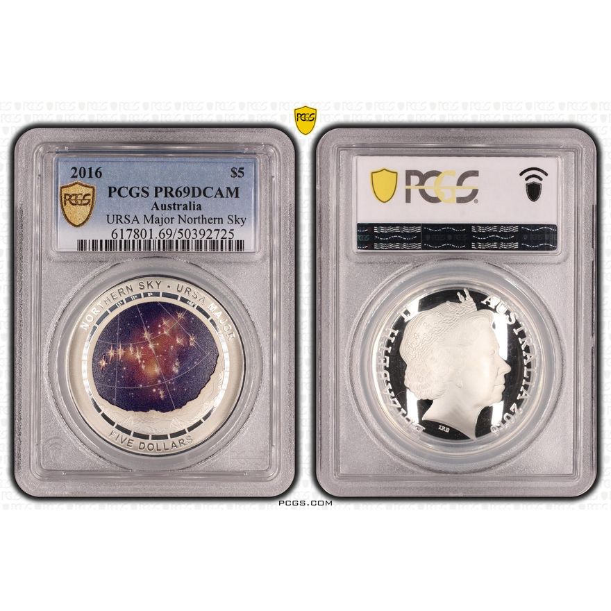 URSA Major Northern Sky, Five Dollar, 2016, PCGS PR69DCAM