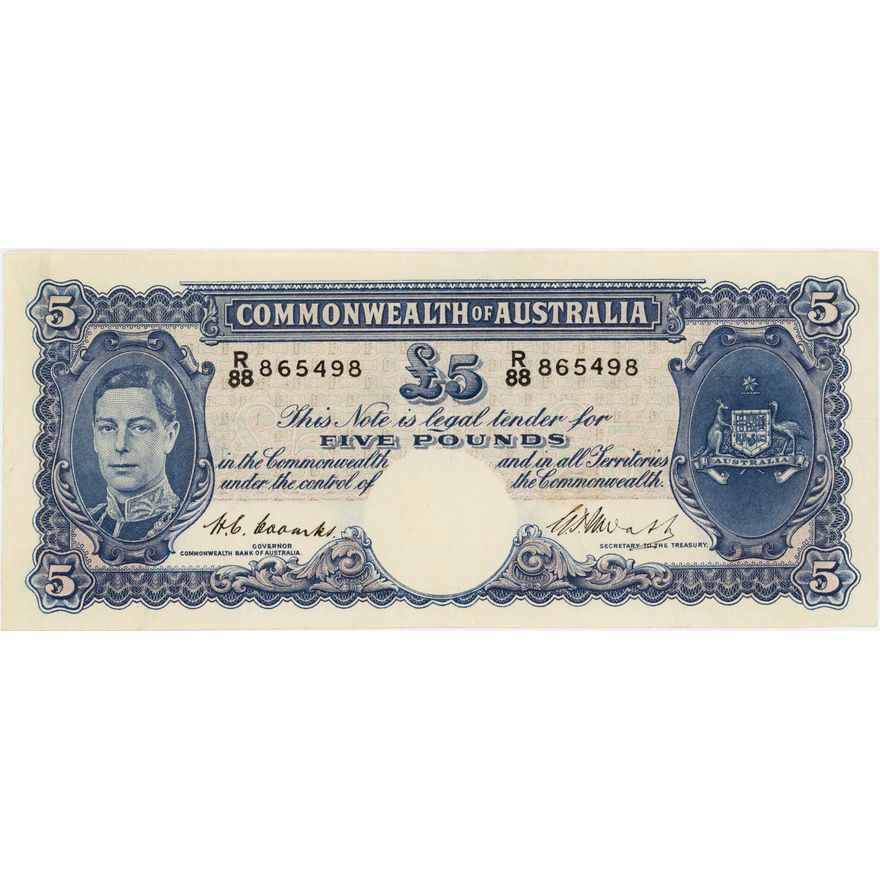 Coombs/Watt, Five Pounds, 1949,  EF