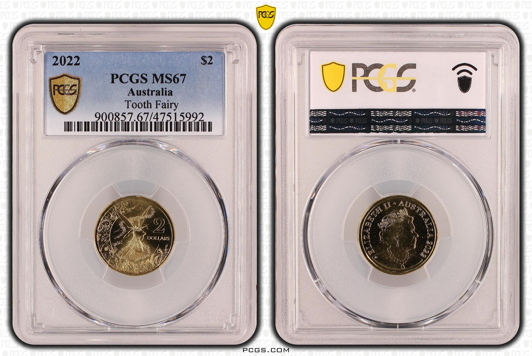 Tooth Fairy, Two Dollar, 2022, PCGS MS67