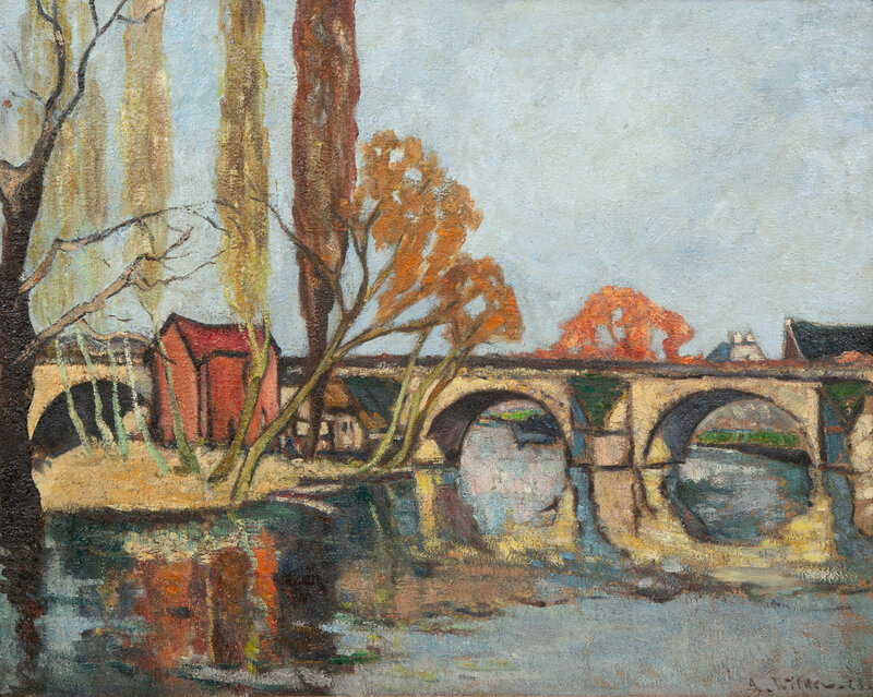 André Wilder
(French, 1871-1965)
The Bridge of Poissy, 1923