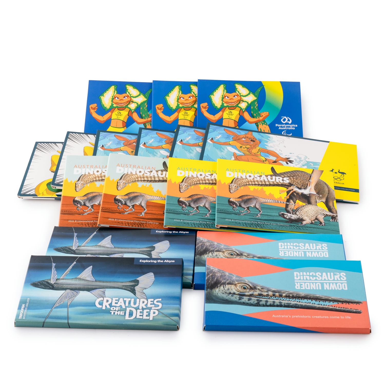 Elizabeth II, Olympics, Dinosaurs & Creatures of the Deep, One Dollar - Two Dollars, 2020 - 2023, UNC