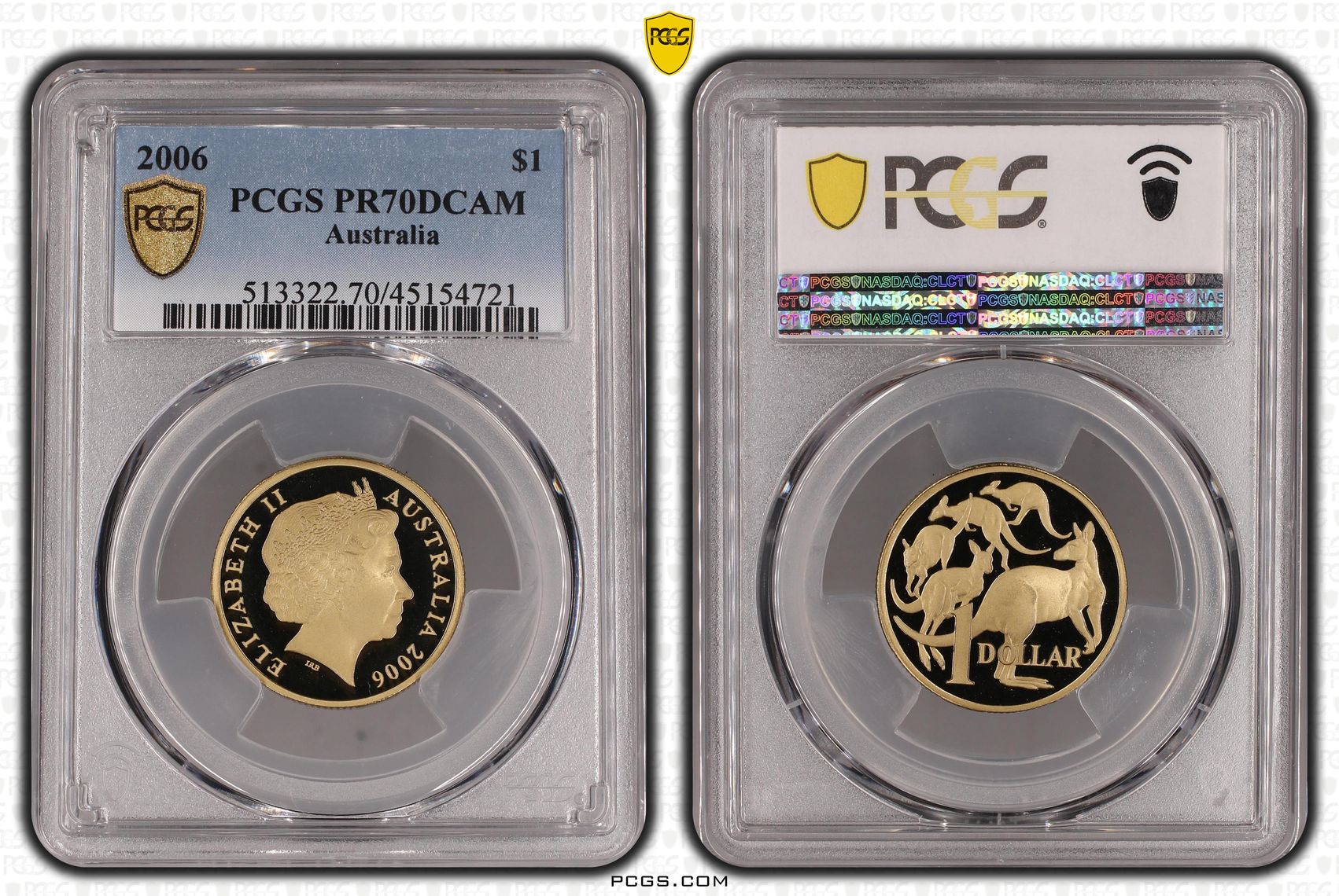 Elizabeth II, One Dollar, 2006, PCGS PR 70DCAM