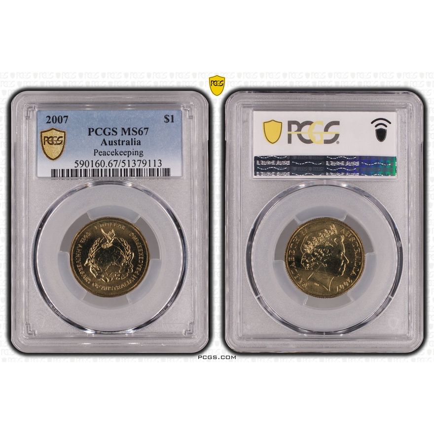 Peacekeeping, One Dollar, 2007, PCGS MS67