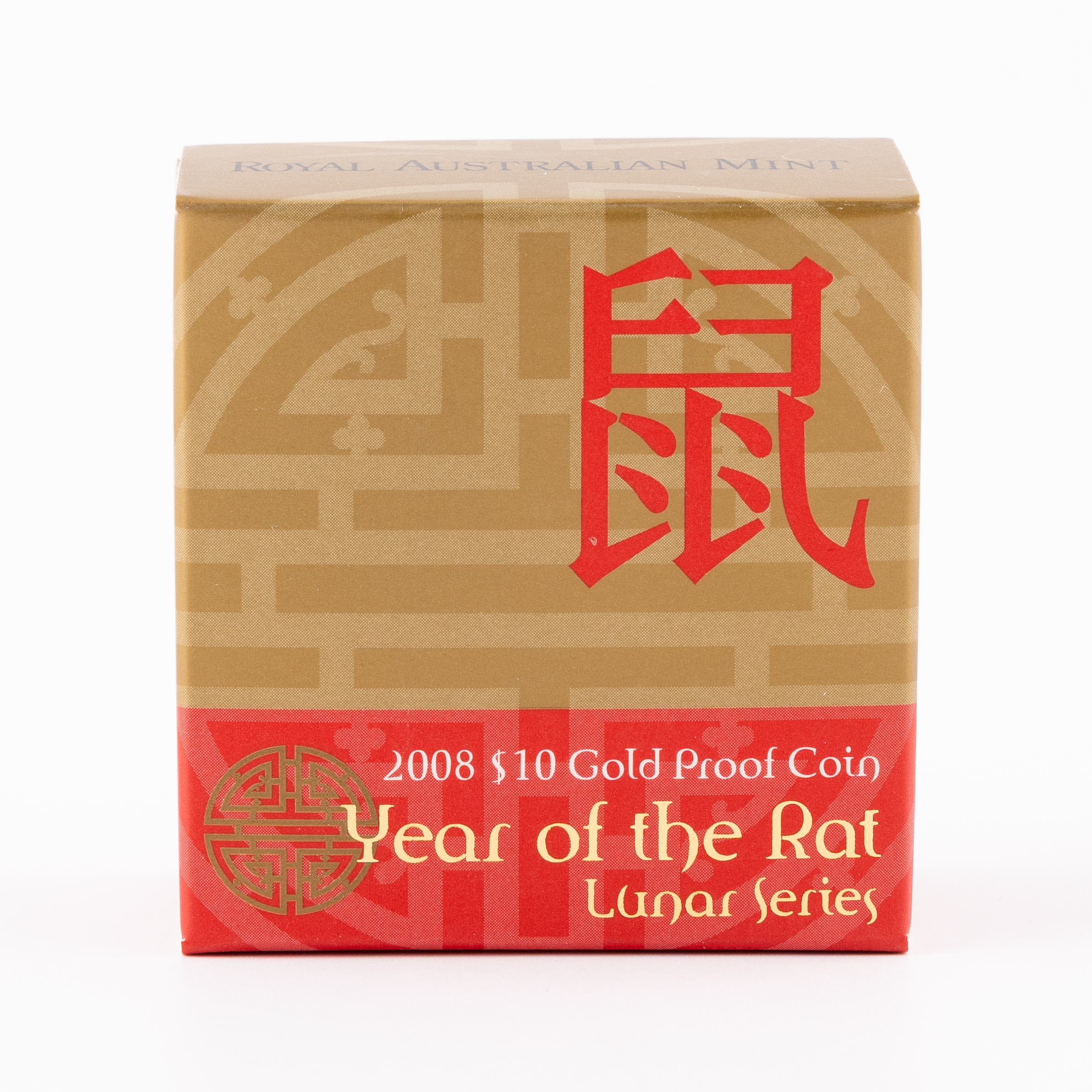 Elizabeth II, RAM - Lunar Series, Year of the Rat, Ten Dollars, 2008, FDC