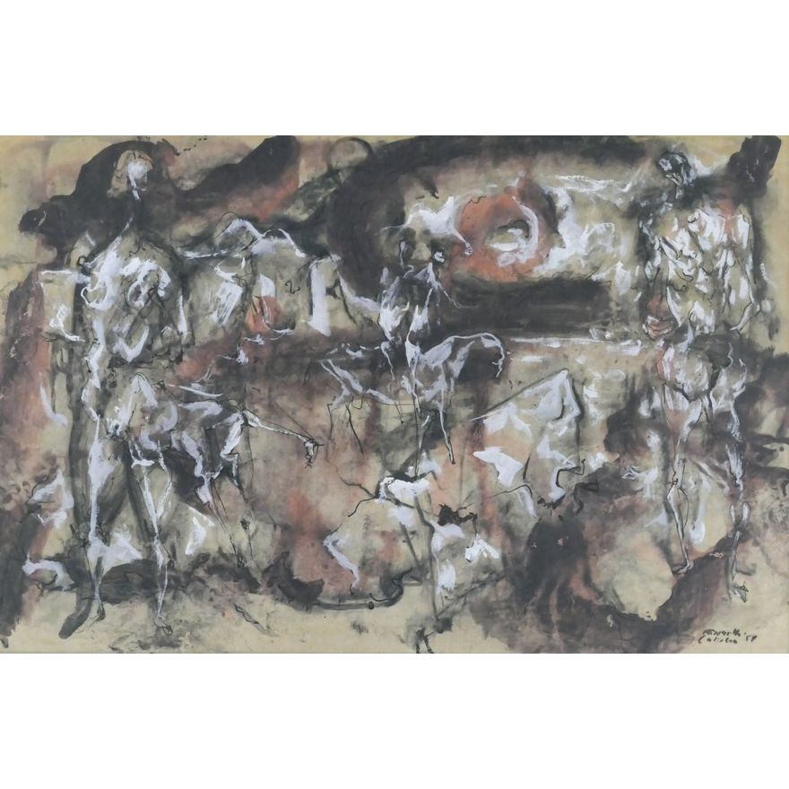 Kenneth Callahan ''The Returning'' 1966 Tempera