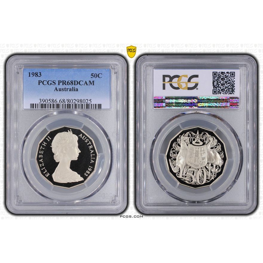 Elizabeth II, Fifty Cent, 1983, PCGS PR68DCAM