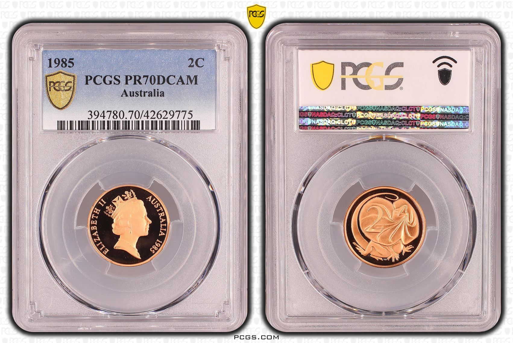 Two Cent, 1985, Pcgs Pr70dcam