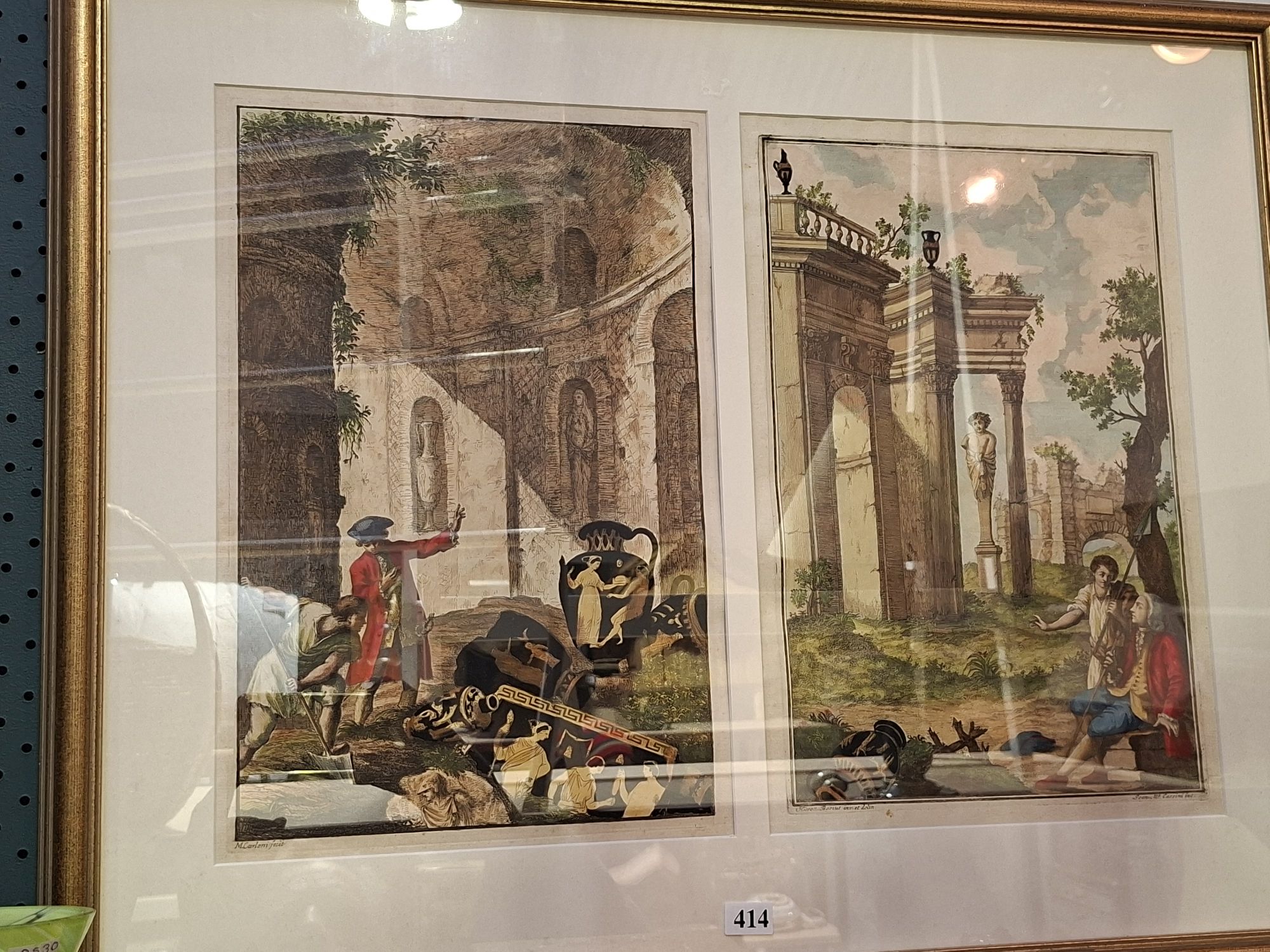 A Pair Of Framed Engravings