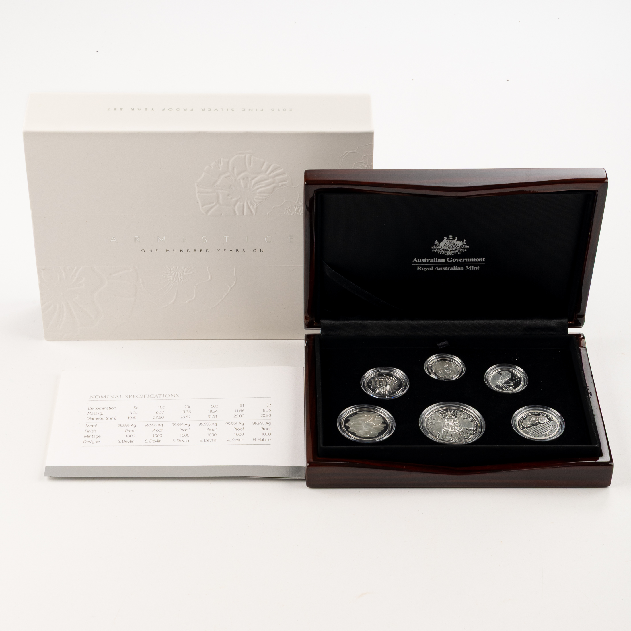 Elizabeth II, RAM, Five Cents - Two Dollars, 2018, FDC