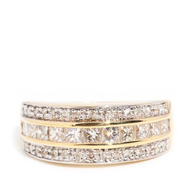 1.00 Carat Diamond Dress Ring 18ct Gold,