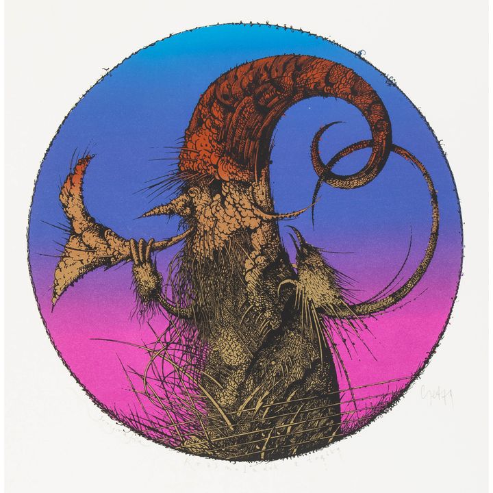 Eugeniusz Get - Stankiewicz | Krasnoludek z trąbką, 1979