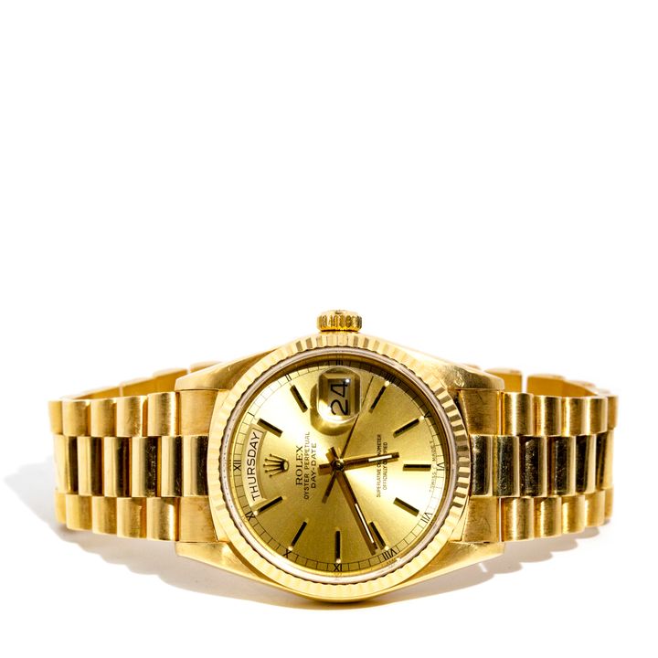 Rolex Day-Date 18ct Gold 36mm Watch, 1985