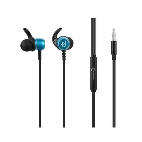 PowerUp E1 Series Aux Earphones Blue with Carry Case | DEFECTIVE