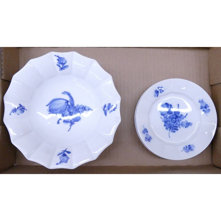 3pc Royal Copenhagen Porcelain Dishes- 8'' Largest