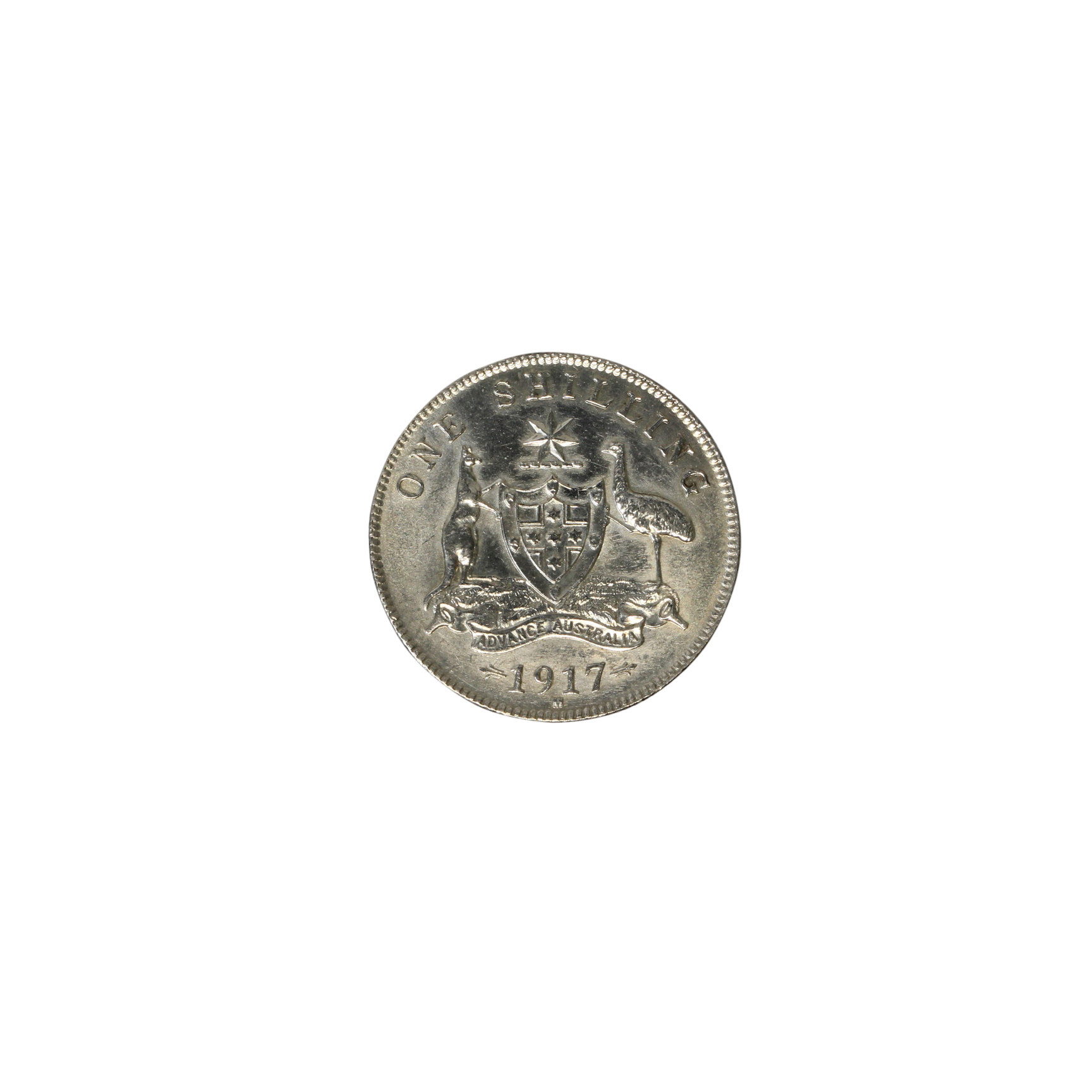 999. · George V, Shilling, 1917-M, UNC