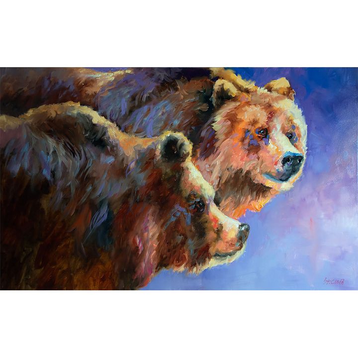 Bears in Color by Linda St. Clair (1952-2018)