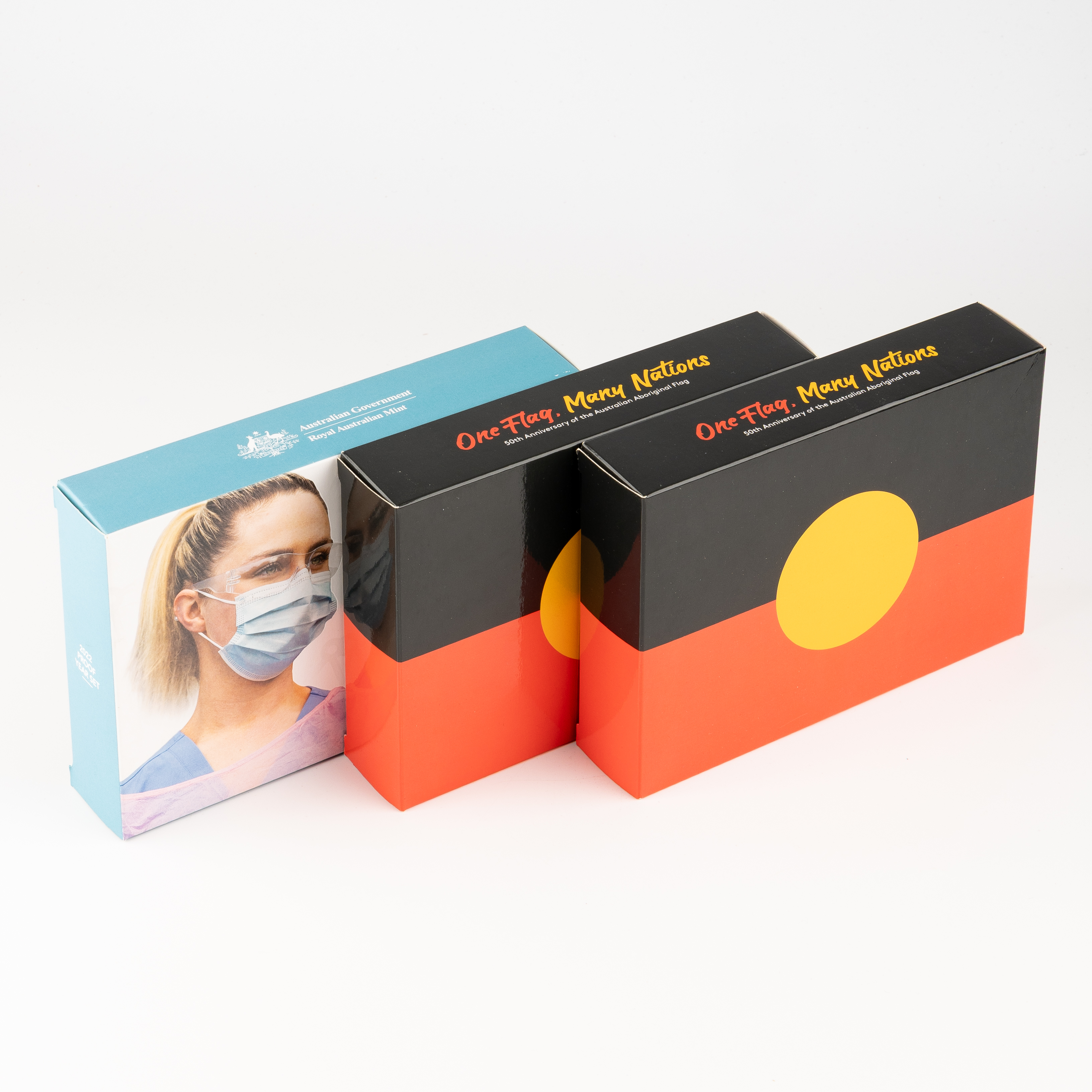 Elizabeth II, Aboriginal Flag & Frontline Workers, Five Cents - Two Dollars, 2021 - 2022, FDC