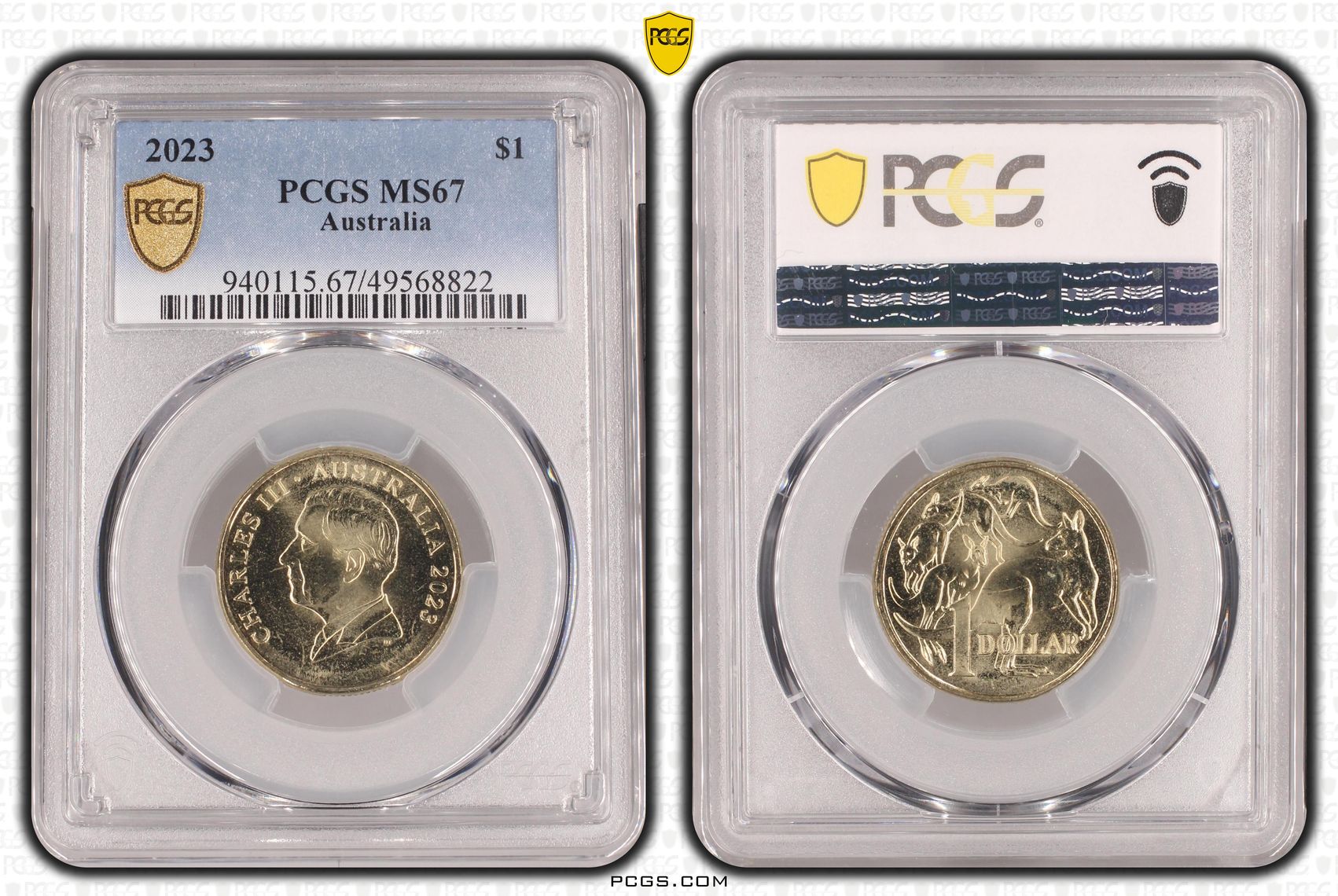 330 · One Dollar, 2023, PCGS MS67