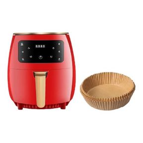 6L Digital Roaster Air Fryer with Paper Liners Red |