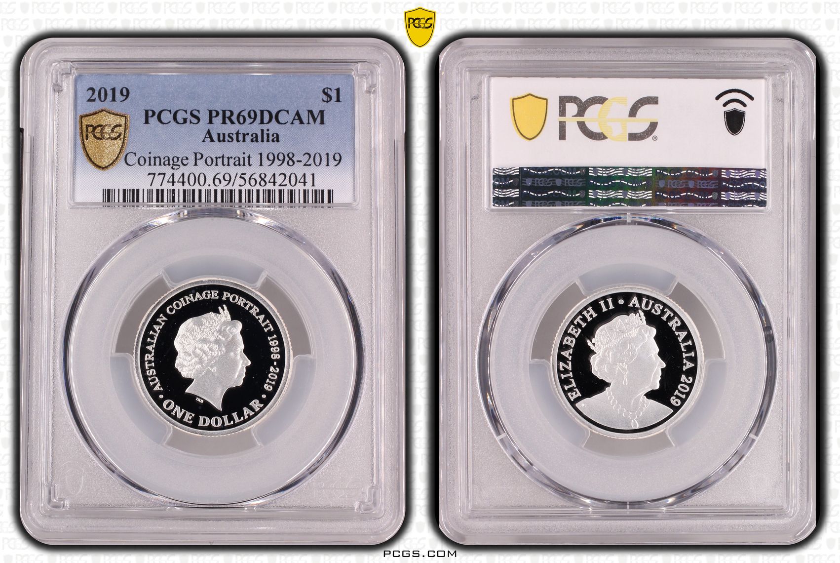 Coinage Portrait 1998-2019, One Dollar, 2019, PR69DCAM
