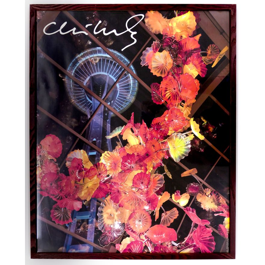 Chihuly Garden & Glass Poster Framed 31" x 25"