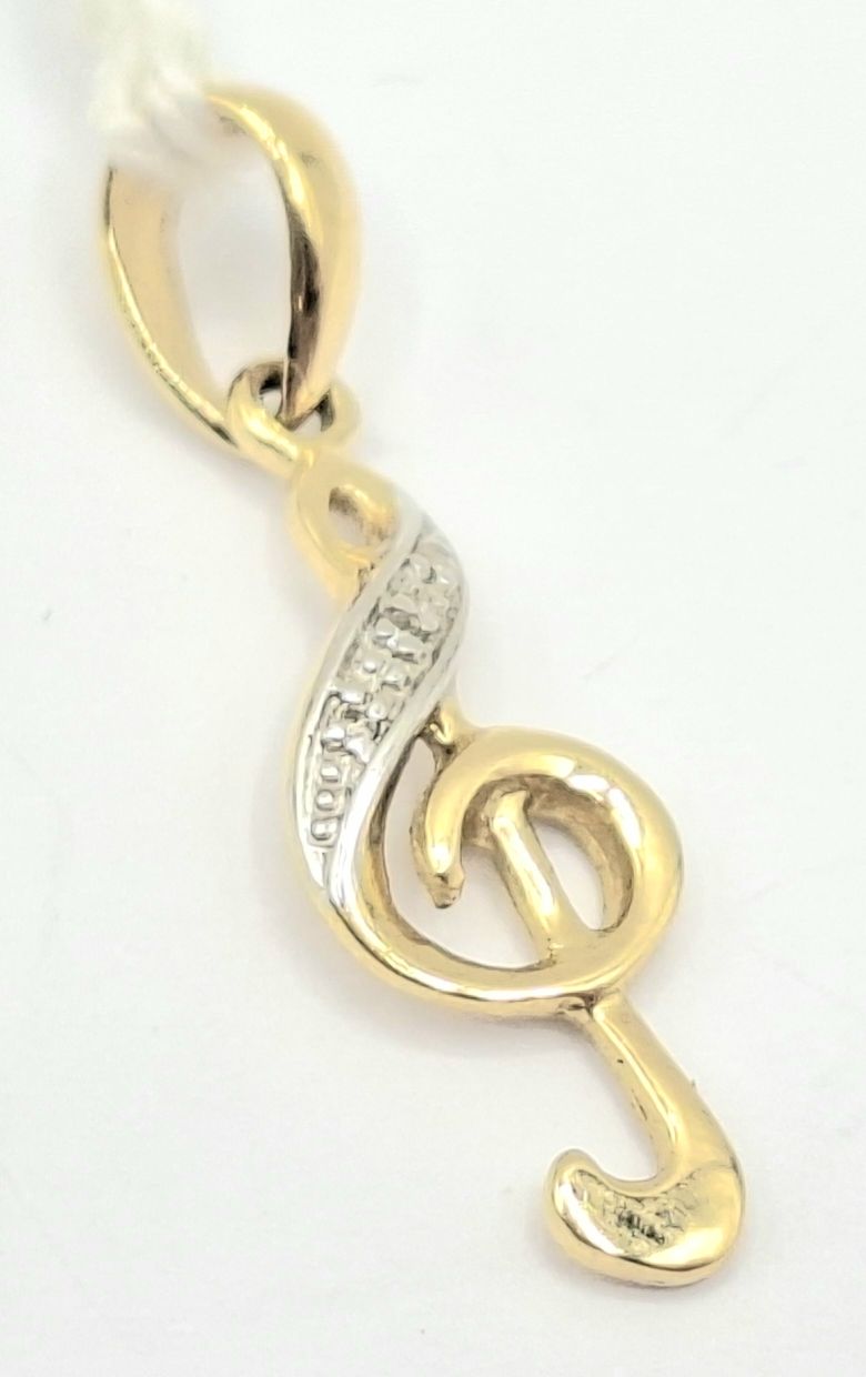 1021 · 9CT MUSIC NOTE PENDANT