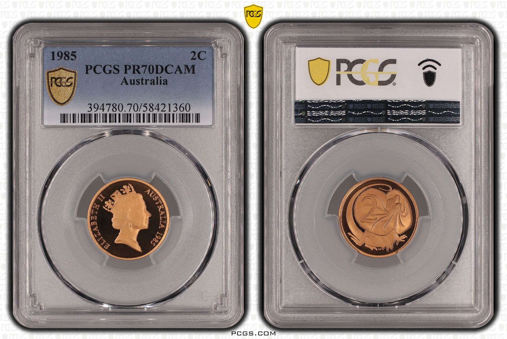 Two Cent, 1985, Pcgs Pr70dcam