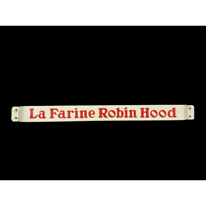 La Farine Robin Hood Porcelain Door Push Sign