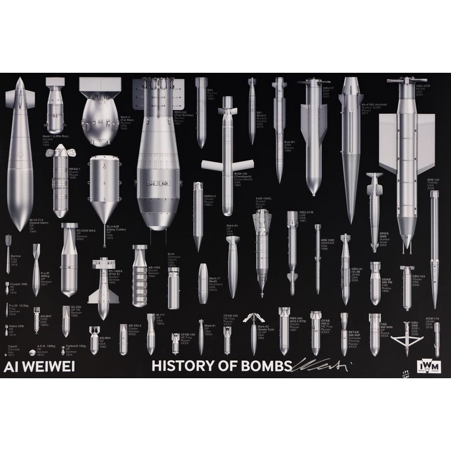 Ai Weiwei ''History of Bombs'' 2020 Offset Lithograph